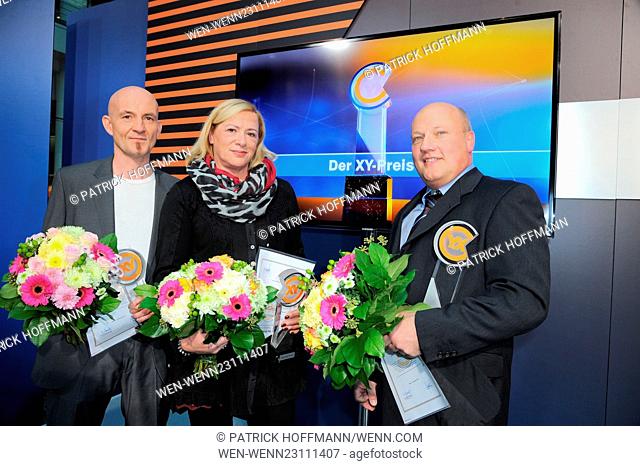 'XY-Preis – Gemeinsam gegen das Verbrechen' award ceremony at ZDF-Hauptstadtstudio in Mitte. Featuring: Manfred Berger, Manuela Droste