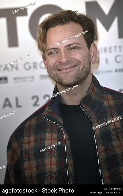 Alessandro Borghi attends “Le Otto Montagne” Photocall at The Space Moderno Cinema on December 19, 2022 in Rome, Italy. - Rome/Italien