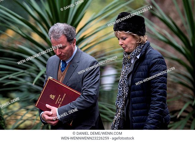 Ministers arrive at Downing Street for a Cabinet meeting. Featuring: Oliver Letwin, Anna Soubry Where: London, United Kingdom When: 01 Dec 2015 Credit: Daniel...