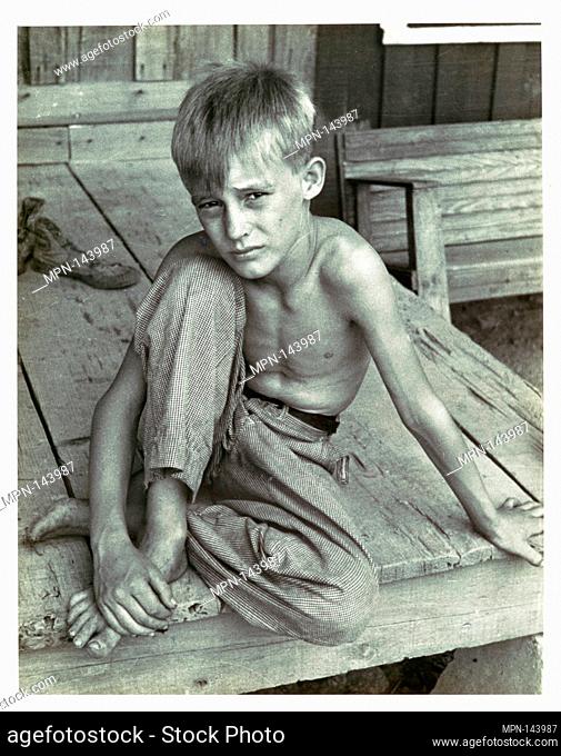 Son of Sharecropper - Mississippi Country, Arkansas. Artist: Arthur Rothstein (American, 1915-1985); Date: 1935; Medium: Gelatin silver print; Dimensions: 25