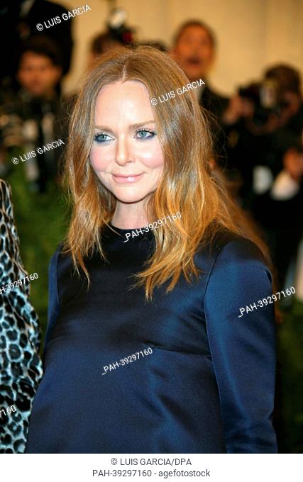 Designer Stella McCartney arrives at the Costume Institute Gala for the ""Punk: Chaos to Couture"" exhibition at the Metropolitan Museum of Art in New York City