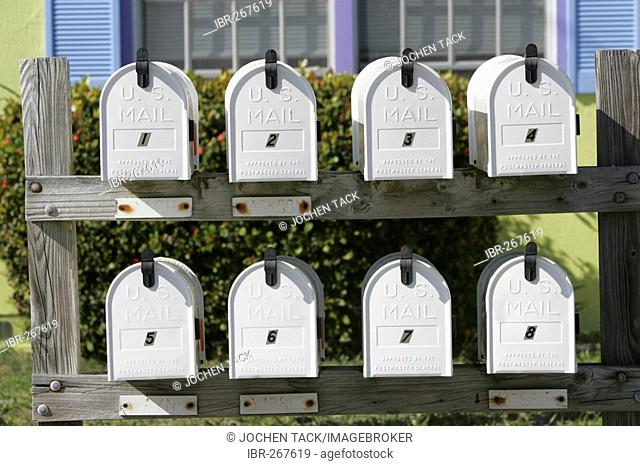 Mailboxes, Fort Myers Beach, Florida, USA