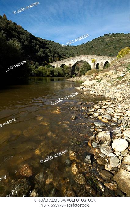Bridge over Sabor river at Portugal's Tras Os Montes region
