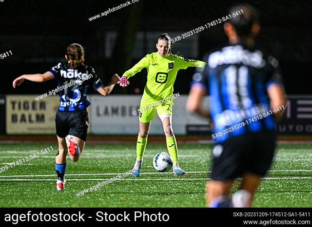 goalkeeper Aude Waldbillig (71) of Anderlecht pictured during a female soccer game between Club Brugge Dames YLA and RSC Anderlecht on the 11 th matchday of the...