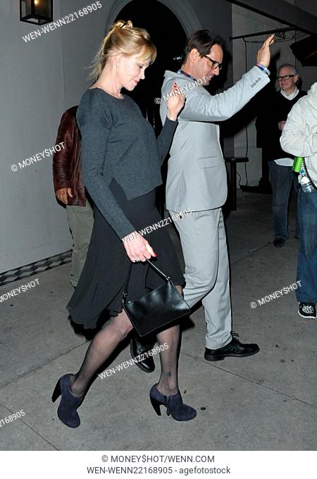 Melanie Griffith visits Craig's restaurant in West Hollywood Featuring: Melanie Griffith Where: Los Angeles, California, United States When: 09 Feb 2015 Credit:...