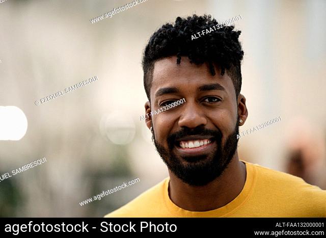 African american man looking at the camera