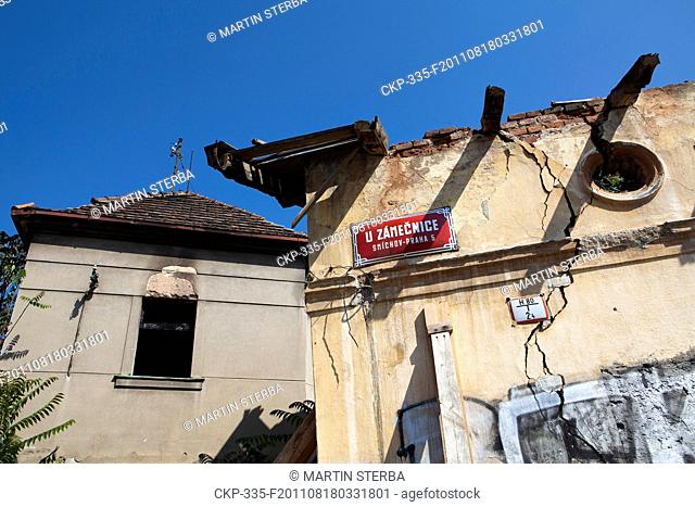 Dilapidation of Prague's famous old colony Budanka, placed in quarter Kosire, Smichov Pictured on August 18, 2011 CTK Photo/Martin Sterba