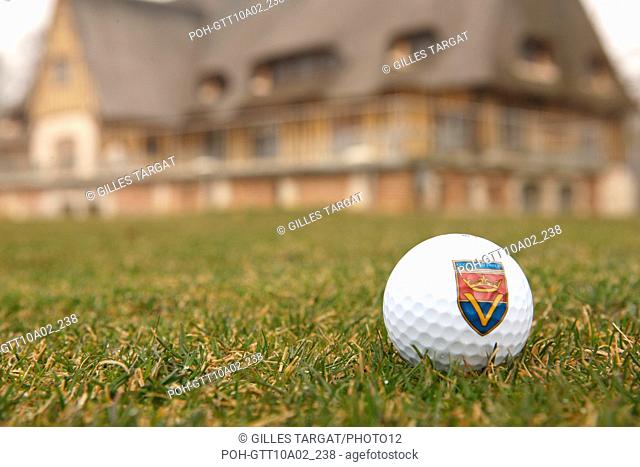 tourism, France, upper normandy, eure, LE VAUDREUIL, VAUDREUIL golf, Owner M. Forestier, Golf ball with set of initials Photo Gilles Targat