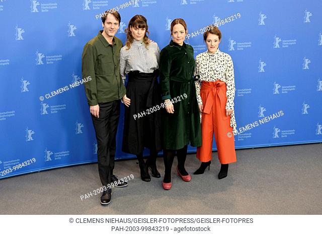 Dominik Warta, Kathrin Resetarits, Katharina Mückstein and Sophie Stockinger during the 'L'animale' photocall at the 68th Berlin International Film Festival /...