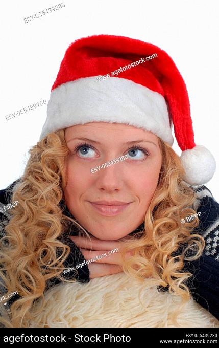 christmas, santa hat, anticipation