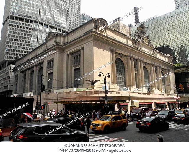 The southern and western facades of Grand Central Terminal train station in New York, USA, 26 July 2017. The station is located in a sea of skyscrapers