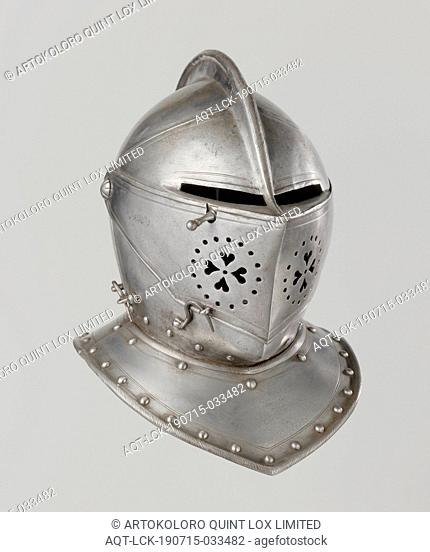 Equestrian Helmet (Overcoat Helmet) State Army, Equestrian Helmet or Overcoat Helmet. The helmet is made of polished iron and has a comb that is filed to...