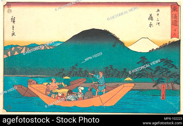 Kambara. Artist: Utagawa Hiroshige (Japanese, Tokyo (Edo) 1797-1858 Tokyo (Edo)); Period: Edo period (1615-1868); Date: ca