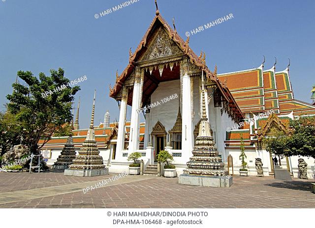 Wat Phra Chetuphon monastery King Rama one Chakri dynasty 16th century biggest temple in Thailand ; Phra Uposatha Main Chapel ; Thailand ; South East Asia