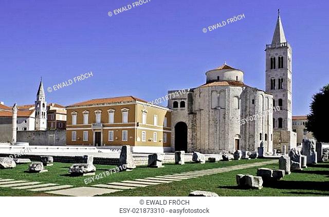 Agora und Kirche St. Donat in Zadar