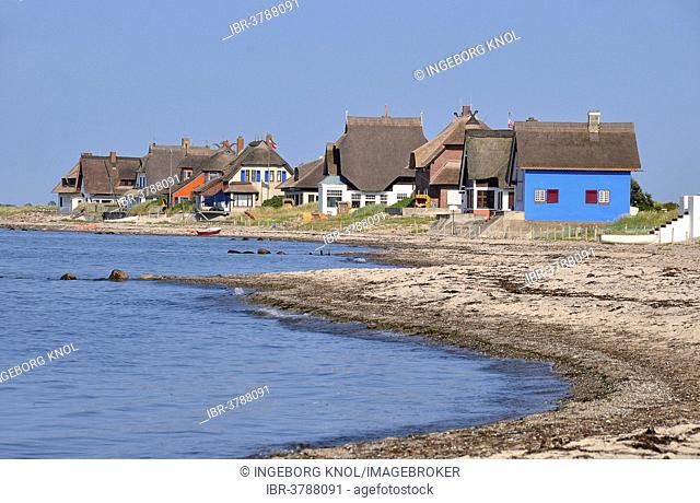 Holiday homes, Graswarder Peninsula, Heiligenhafen, Baltic Sea, Schleswig-Holstein, Germany