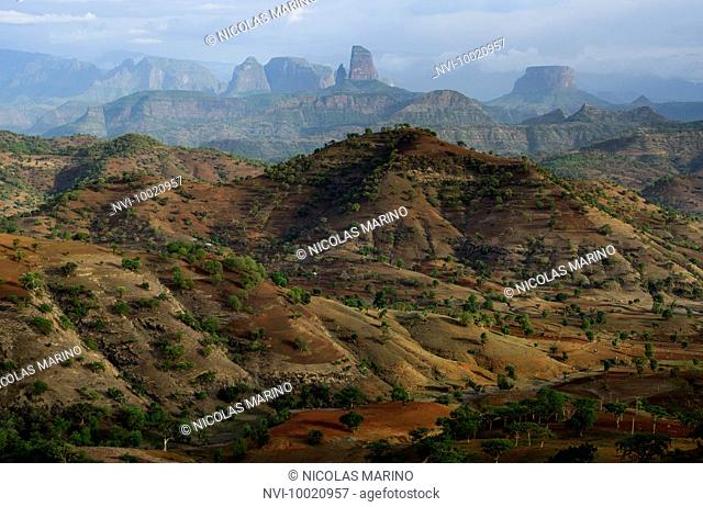 Views of the Simien mountains, Ethiopia
