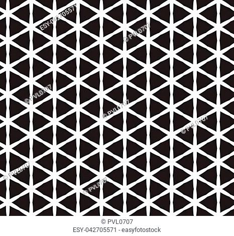 Seamless black - white geometric pattern vector illustration