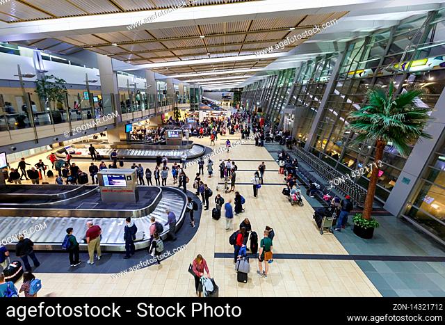 San Diego, United States ? April 13, 2019: Terminal of San Diego airport (SAN) in the United States