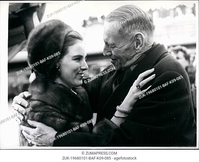 Jan. 01, 1968 - Exiled Queen Anne-Marie returns home to Denmark.: Exiled Queen Anne-Marie of Greece, returned to home to Denmark yesterday for the first time in...