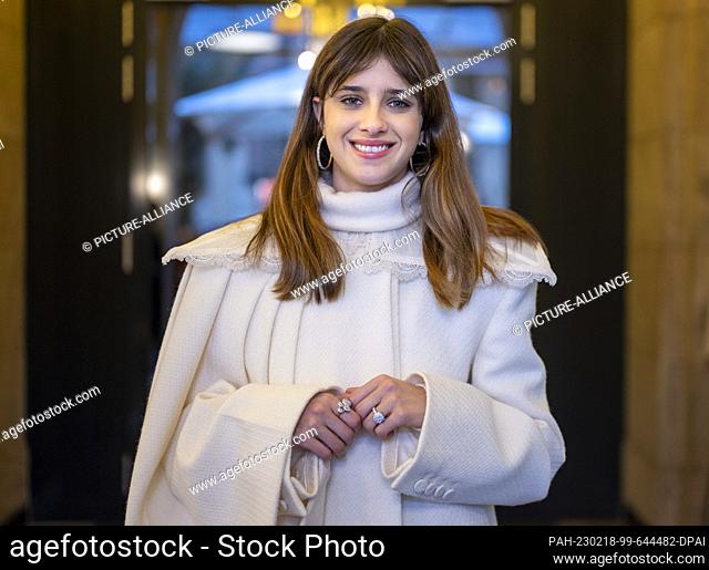 18 February 2023, Berlin: Benedetta Porcaroli, actress from Italy, attends the press presentation to introduce the European Shooting Stars during the Berlinale