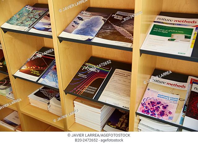 Science Journals. Rest area. CIC nanoGUNE. Nano science Cooperative Research Center. Donostia. San Sebastian. Gipuzkoa. Basque Country. Spain