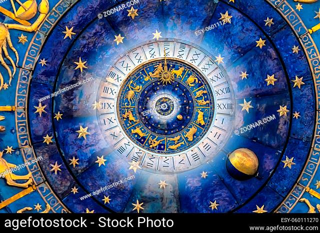 Droste effect background. Abstract design for concepts related to astrology and fantasy