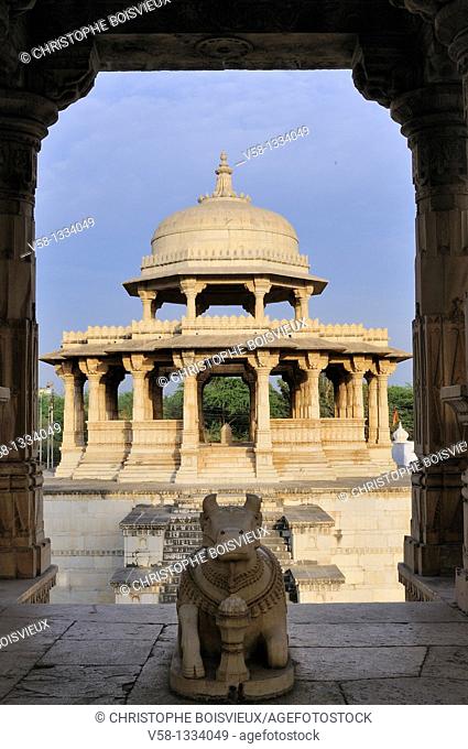 India, Rajasthan, Udaipur surroundings, Ahar cenotaphs  The Ahar site contains more than 250 cenotaphs of the maharanas of Mewar that were built over...