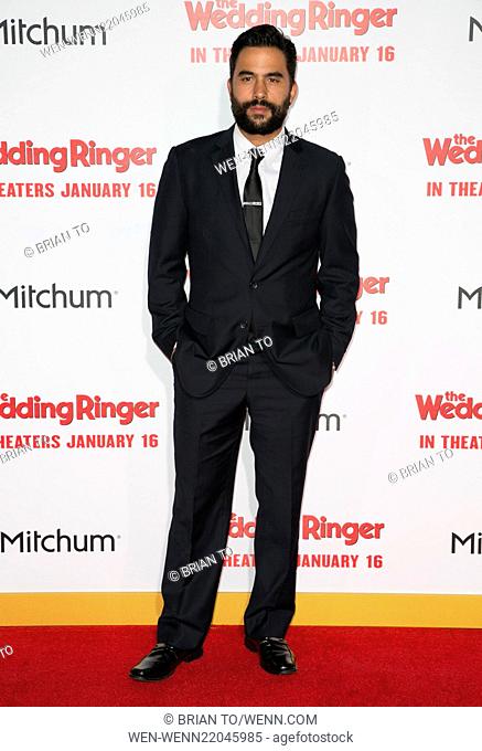 Celebrities attend World premiere of Screen Gems ""The Wedding Ringer"" at TCL Chinese Theater in Hollywood. Featuring: Ignacio Serrichio Where: Los Angeles