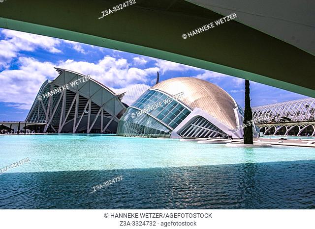 Planetarium and Science Museum, City of Arts and Science in Valencia, Spain, Europe