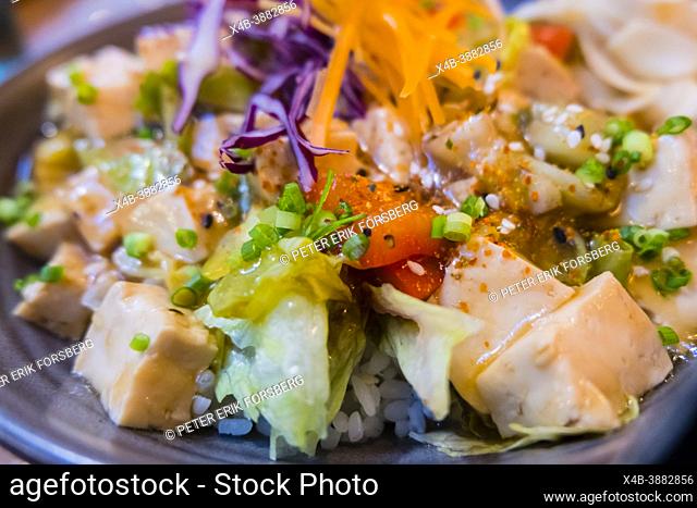 Japanese stir fry with tofu, Tampere, Finland