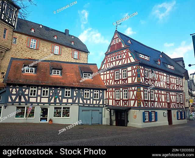 Gasthaus zur Peif, Fachwerkhaeuser, Altstadt, Idstein