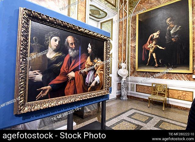 Exhibition 'Guido Reni a Roma. Il sacro e la natura' (Guido Reni in Rome. The sacred and the nature). Painting ' Lot e le figlie' (Lot and daughters) by Guido...