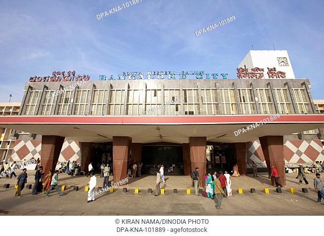 Majestic railway station building ; Bangalore ; Karanataka ; India