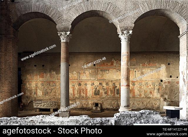The church of Santa Maria Antiqua, discovered by Giacomo Boni by demolishing an overlapping building, with frescoes dating back to between the sixth and ninth...