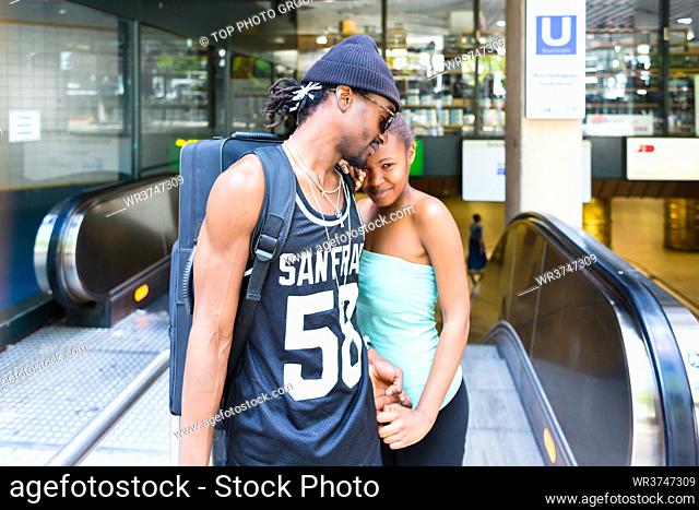 African man leave girlfriend at railway station