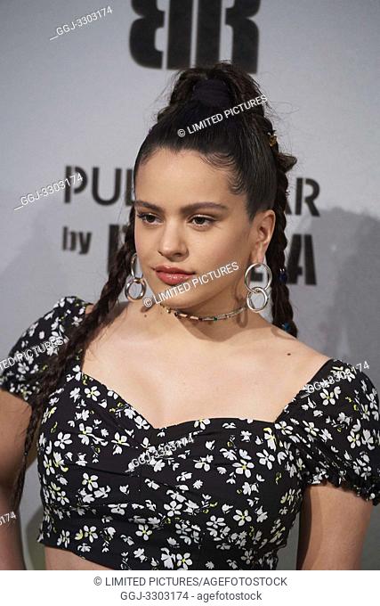 Rosalia attends Pull&Bear by Rosalia party at Fundacion el Instante on May 9, 2019 in Madrid, Spain