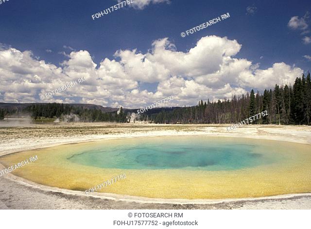Yellowstone National Park, hot springs, geysers, WY, Wyoming, Beauty Pool in Upper Geyser Basin in Yellowstone Nat'l Park in Wyoming