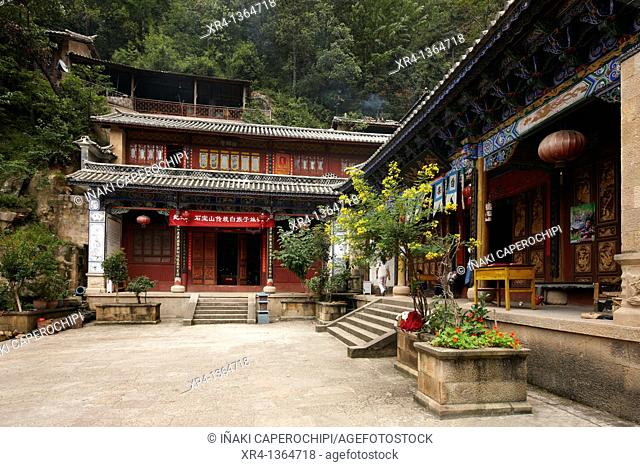 Temples Shibaoshan, Shibaoshan Mountains Shiku, Dali Bai Autonomous Prefecture of Dali, Yunnan, China