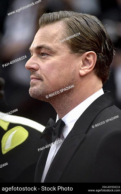 CANNES, FRANCE - MAY 20: Leonardo DiCaprio, attend the ""Killers Of The Flower Moon"" red carpet during the 76th annual Cannes film festival at Palais des...