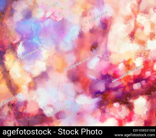 Flower motive, abstract spring background, Pink color structure