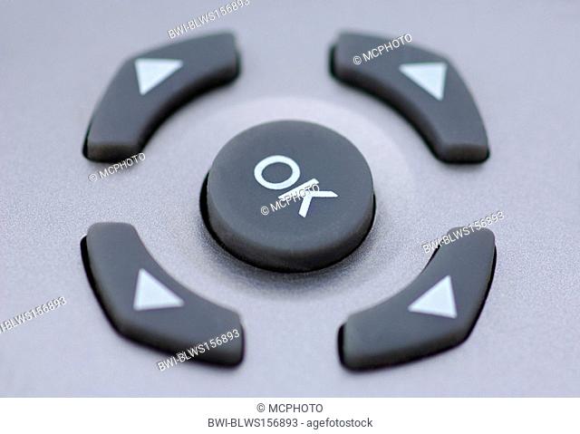 ok button and menu button of TY