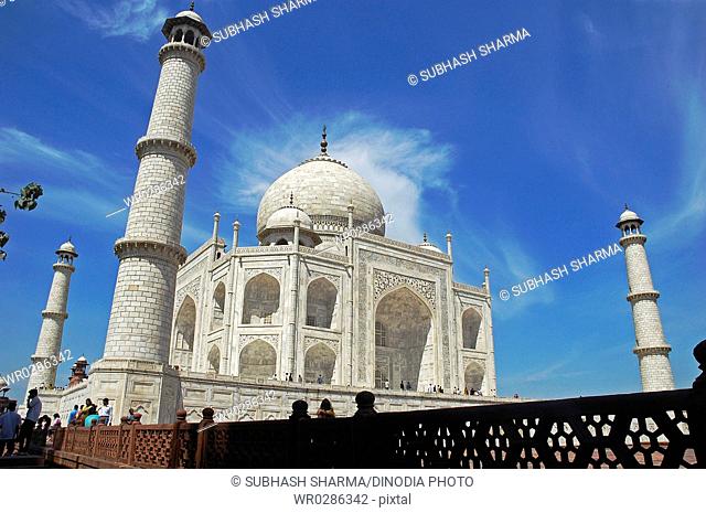 Taj mahal Seventh Wonder of The World , Agra , Uttar Pradesh , India