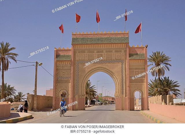 Town gate, Rissani, Meknès-Tafilalet region, Morocco