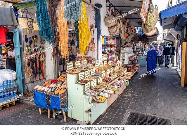 Markets in an Alleyway, Essaouira, Marrakesh-Safi, Morocco
