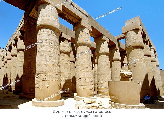 Karnak Temple Complex, Luxor (Thebes), Egypt, Africa.	1015