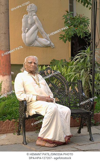 Shri Yogacharya B K S Iyengar Guruji is a living legend who has taught yoga in unique way , Karnataka , India NOMR