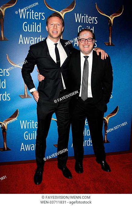 2018 Writers Guild Awards L.A. Ceremony Featuring: David Budin, Brendan McCarthy Where: Beverly Hills, California, United States When: 12 Feb 2018 Credit:...