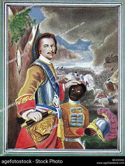Peter der Große, Peter I. Peter Alexejewitsch, 9. Juni 1672, 8. Februar 1725, regierte vom 7. Mai an das Zarentum Russlands und später das Russische Reich