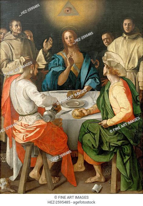 The Supper at Emmaus, 1525. Found in the collection of the Galleria degli Uffizi, Florence
